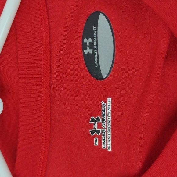 Womens Under Armour Red Tshirt M - Picture 5 of 7